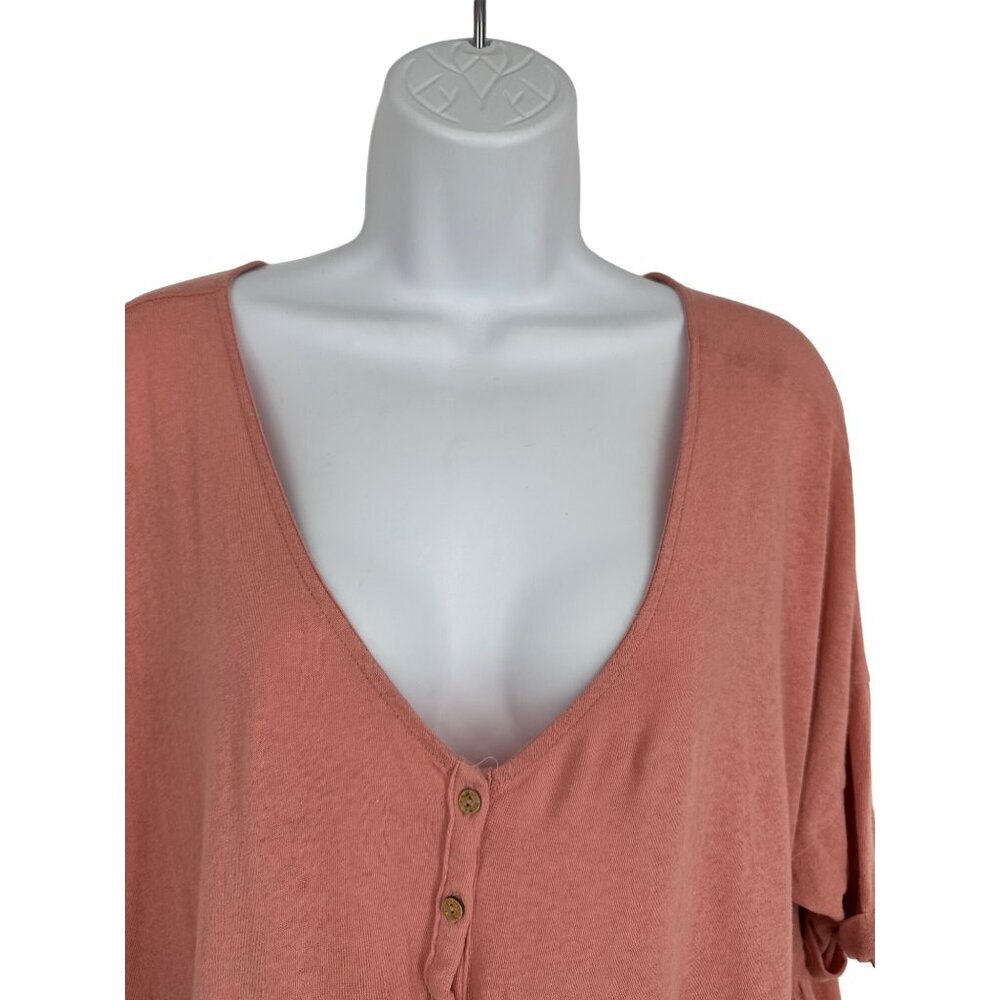 Urban Outfitters Out From Under Cropped Babydoll Tee Pink Size M - Picture 3 of 10